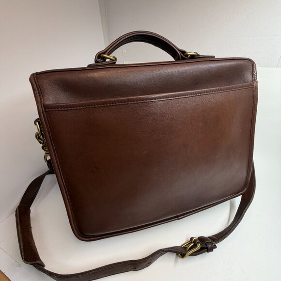 Vintage Coach 5181 Colebrooke Briefcase in Mahogany Leather style 5181 - Picture 8 of 12